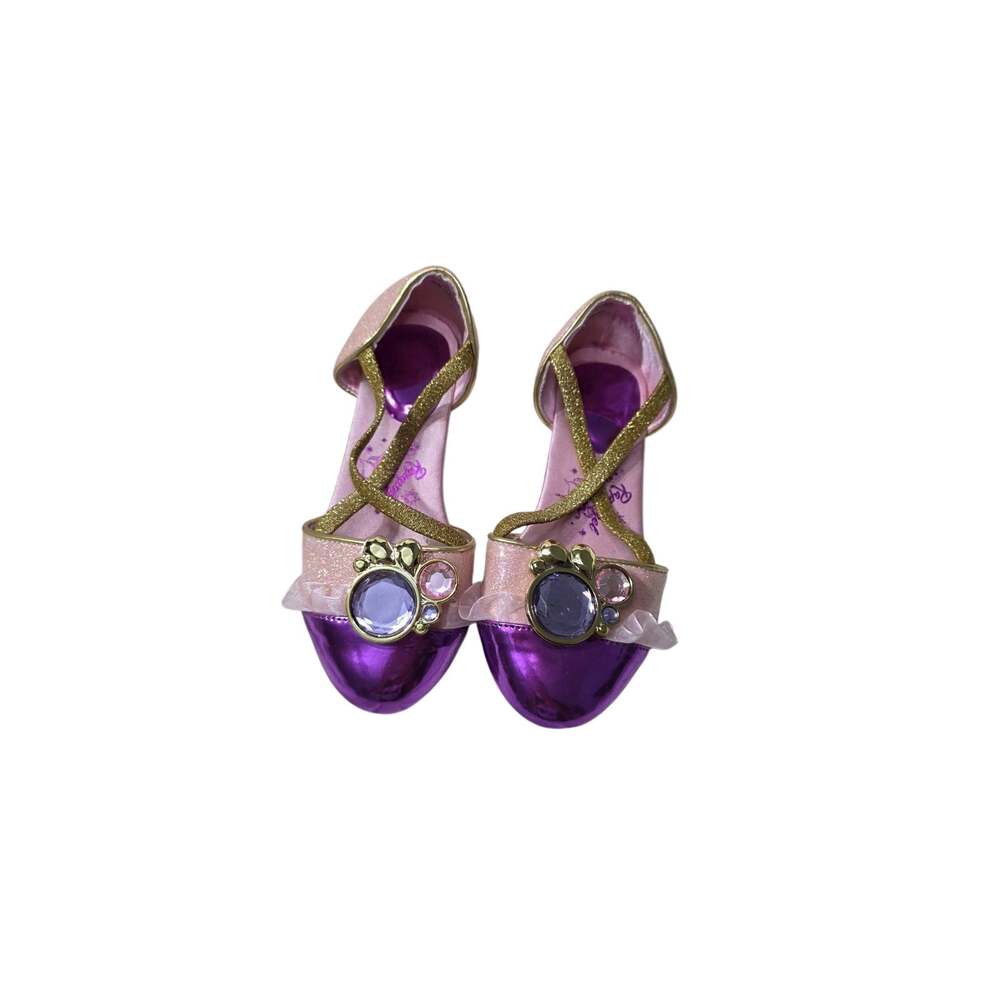 Disney Store Rapunzel Costume Dress Up Shoes Tangled Girls 11/12